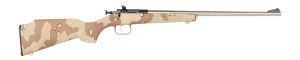 Crickett KSA2179 My First Rifle Gen2 22 LR 1rd 16.13" Stainless Single Shot Barrel Drilled & Tapped Receiver Hydrodipped Desert Storm Camo Fixed Synthetic Stock