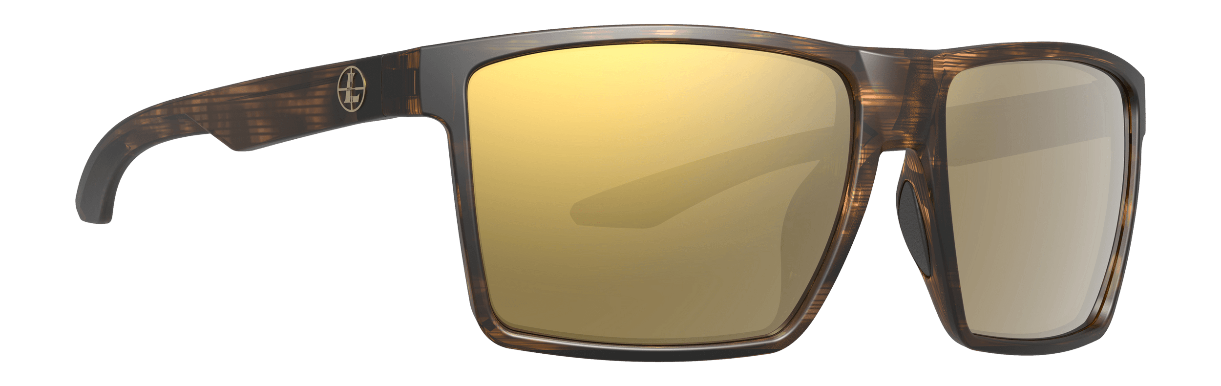 Leupold 186740 Desoto Bronze Mirror Polycarbonate Lens Matte Tortoise Frame