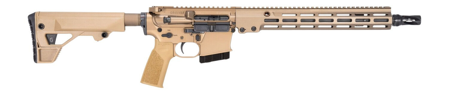 Geissele Automatics 08654S GFR Recce MOD1 6mm ARC 8+1 14.50" Threaded Barrel Desert Dirt Cerakote Aluminum Receiver w/Picatinny Rail M-LOK Handguard Mil-Spec 6 Position Buffer Tube DD Polymer Geissele SBS Buttstock & A17 Reduced Angle Grip Ambi - Image 3
