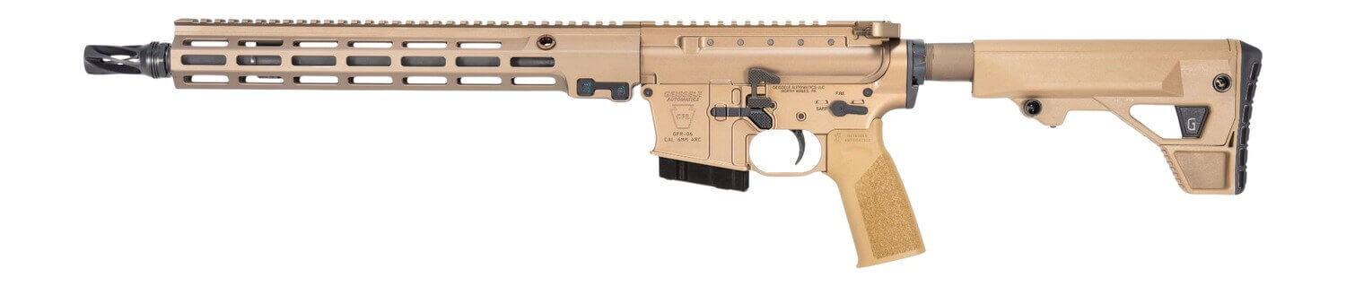 Geissele Automatics 08654S GFR Recce MOD1 6mm ARC 8+1 14.50" Threaded Barrel Desert Dirt Cerakote Aluminum Receiver w/Picatinny Rail M-LOK Handguard Mil-Spec 6 Position Buffer Tube DD Polymer Geissele SBS Buttstock & A17 Reduced Angle Grip Ambi - Image 2