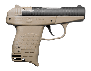 Kel-Tec PR3ATTAN PR-3AT Compact Frame 380 ACP 13+1 2.85" Black Rotating Barrel Shroud Tan Polymer Frame