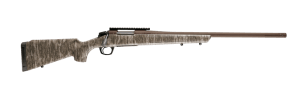 CVA CR3999MOBL Cascade XT 7mm PRC 2+1 24" Midnight Bronze Cerakote Fluted Threaded Steel Barrel & Receiver w/Picatinny Rail  Mossy Oak Bottomland Adjustable Synthetic Stock  Right Hand