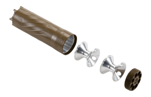 Anechoic PSQ-FDE Pipsqueak 22 22 Cal 1.10" FDE Titanium 1/2"x28