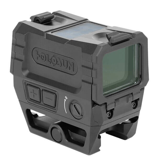 Holosun AEMSEVOGR Hard Anodized Black 1x 2 MOA Green Dot/65 MOA Circle Reticle - Image 2