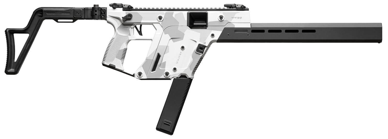 Kriss USA KV453CAD00 Vector CRB Gen3 45 ACP 30+1 16" Black Nitride Threaded Barrel Arctic Delta Cerakote Receiver w/Picatinny Rail M-LOK Handguard Adjustable Folding Black Stock White Polymer Grip - Image 3