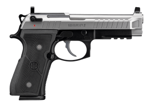 Beretta USA J92ELITE2G15 92G Elite LTT II Full Size Frame 9mm Luger 15+1 4.70" Inox Combat Target Crown Barrel  Inox Stainless Steel Optic Ready/Serrated Slide  Black Aluminum Frame w/Beavertail & Picatinny Rail  Black Grip  RMR Footprint