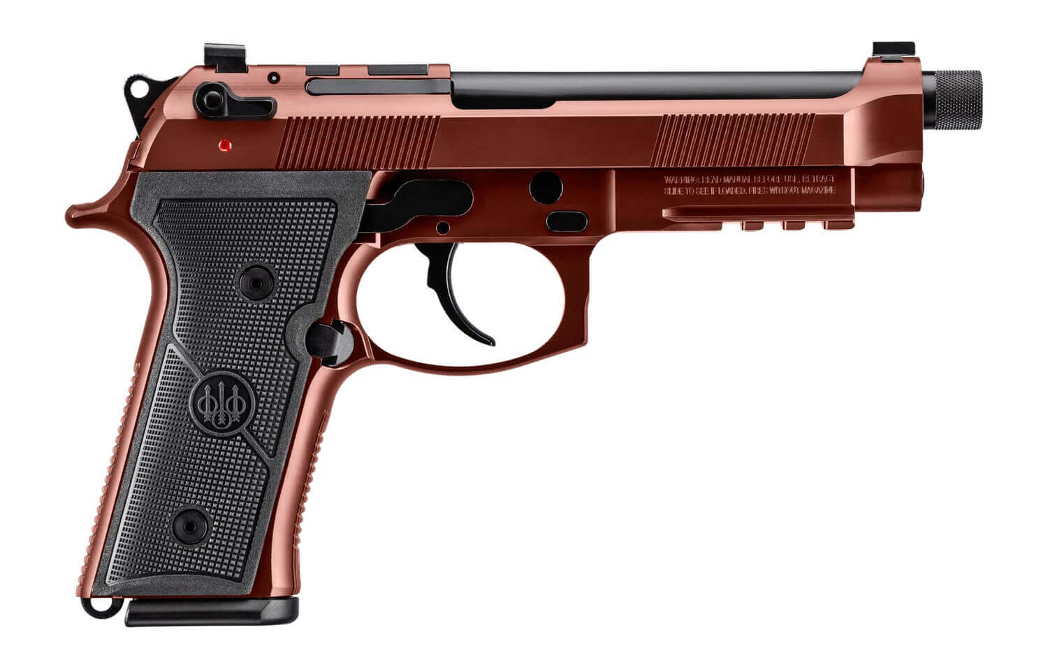 Beretta USA JS92M9A4GCLA18 M9A4 Overlanding Full Size Frame 9mm Luger 18+1 5.10" Black Threaded Barrel Clay Cerakote Steel Optic Ready/Serrated Slide Clay Cerakote Aluminum Frame w/Beavertail & Picatinny Rail Ambidextrous - Image 4