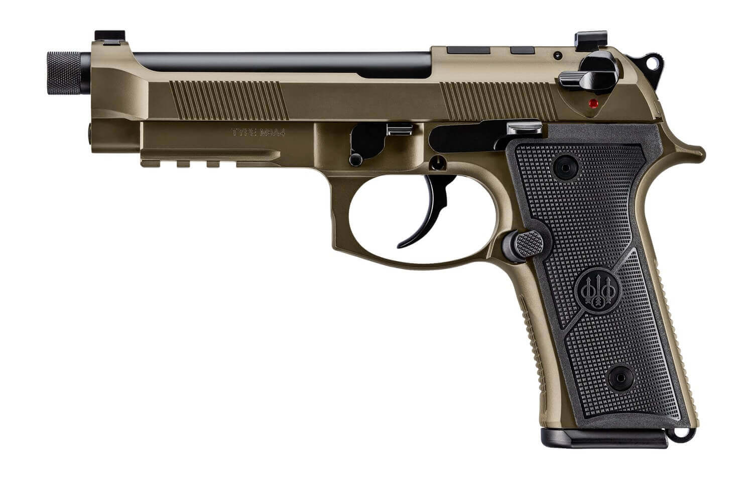 Beretta USA JS92M9A4GBRZ15 M9A4 Overlanding Full Size Frame 9mm Luger 15+1 5.10" Black Threaded Barrel Nomad Bronze Cerakote Steel Optic Ready/Serrated Slide Nomad Bronze Cerakote Aluminum Frame w/Beavertail & Picatinny Rail Ambidextrous - Image 2