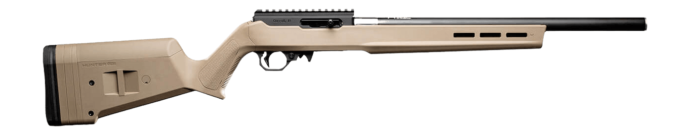 Angstadt Arms AAVV22SMFR Vanquish Superlite 22 LR 10+1 18.50" Black Match Grade Ported Barrel Black Hardcoat Anodize Aluminum Receiver w/Picatinny Rail Flat Dark Earth Magpul X-22 Hunter Synthetic Stock
