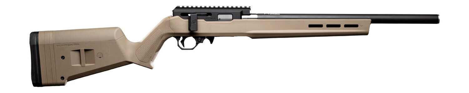 Angstadt Arms AAVV22BMFR Vanquish Summit 22 LR 10+1 18.50" Black Ported Barrel Black Hardcoat Anodize Aluminum Receiver w/Picatinny Rail Flat Dark Earth Magpul X-22 Hunter Synthetic Stock - Image 3