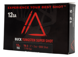 Apex Ammunition TB3-20BBB Predator TSS 12Gauge 3" 2oz BBBShot 5 Per Box/10 Case