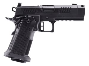 Alpha Foxtrot AA47X1QIG-XDBK19 AF1911 Romulus 9mm Luger 20+1 3.50" Black DLC Stainless Steel Threaded Compensated Barrel  Optic Ready/Serrated Slide & Frame w/Beavertail & Picatinny Rail  Aluminum Grip  RMSc/RMR Footprint