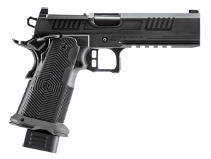 Alpha Foxtrot AA47X1EID-XDBK19 AF1911 Romulus 9mm Luger 20+1 17+1 5" Black DLC Stainless Steel Bull Barrel  Optic Ready/Serrated Slide & Frame w/Beavertail & Picatinny Rail  Aluminum Grip  RMSc/RMR Footprint