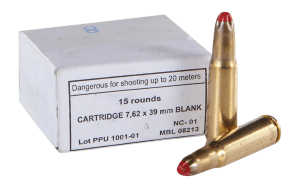 PPU PPB739 Blank Ammo  7.62x39mm 15rd Box