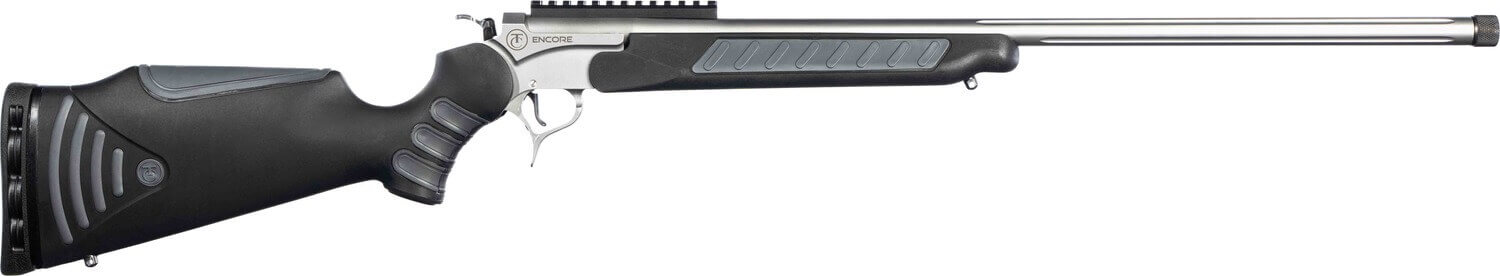 Thompson Center Arms LLC 8183R Encore ProHunter 6.5 Creedmoor 1rd 26" Stainless Fluted Threaded Barrel Stainless Steel Drilled & Tapped Receiver Black FlexTech Synthetic Stock - Image 4