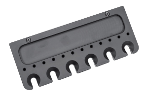 Area 419 419-RODRACK-BLKKIT Cleaning Rod Storage Rack Black Anodized Capacity 6 Rods/12 Jags/Brushes Includes Magnet Set