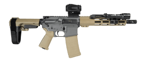 Shark Coast Tactical SCC06865TW300-P Tumbleweed Bundle 300 Blackout 30+1 10" Threaded Barrel Aluminum Receiver w/Picatinny Rail M-LOK Handguard Polymer SB Tactical SBA3 Brace Streamlight ProTac Rail Light 2 Vortex Crossfire Red Dot Magpul MOE Grip