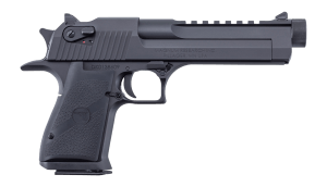 Magnum Research DE50THR Desert Eagle Mark XIX 50 AE 7+1 6" Black Oxide Threaded Barrel  Serrated Slide & Carbon Steel Frame w/Beavertail
