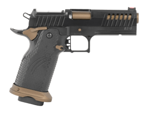 Fierce Firearms FGZ-9-C-BBZ Grizz Commander 9mm Luger 19+1 4.25" Black Bull Barrel  Steel Optic Ready/Serrated Slide  Burnt Bronze Cerakote w/Black Controls Steel Frame w/Accessory Rail  RMR Footprint