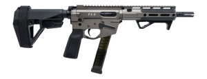 Freedom Ordance FX9P8E-FDE FX9P Elite 9mm Luger 8" Black Nitride Threaded Barrel  Flat Dark Earth Anodized Aluminum Receiver w/Picatinny Rail  M-LOK Handguard  Black Polymer SB Tactical SBA5 Brace  Black Polymer Grip