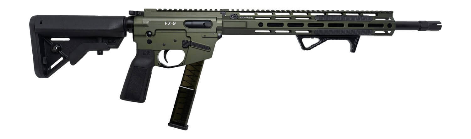 Freedom Ordance FX9R16E-ODG FX9R Elite 9mm Luger 16" Black Nitride Barrel OD Green Anodized Aluminum Receiver w/Picatinny Rail Black B5 Bravo Polymer Stock B5 P Type Grip - Image 3