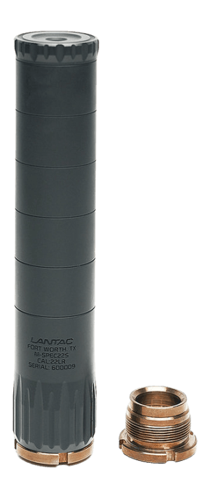 Lantac Usa 01-SUP-MSPEC22S M-Spec  22LR Black Aluminum 1/2"x28