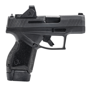 Taurus 1-GX4MP931-RD GX4 w/Optic Micro-Compact Frame 9mm Luger 13+1 3" Satin Black DLC Barrel  Black Gas Nitride Alloy Steel Serrated w/Optic Slide  Black Stainless Steel Frame  Textured Grip  Viridian RFX-11 Green Dot