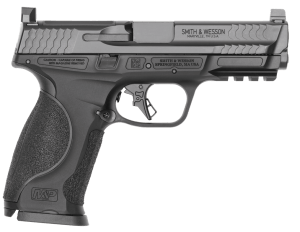 Smith & Wesson 14792 M&P9 M2.0 Metal Full Size 9mm Luger 17+1 4.25" Black Armornite Stainless Steel Barrel & Optic Cut/Serrated Slide  Black Anodized Aluminum Frame w/Picatinny Rail  Interchangeable Palmswell Grip  Aimpoint ACRO Footprint