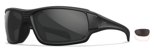 Wiley X CHBRC01 Breach 2.5 Captivate Smoke Gray/Clear/Lens Matte Black Frame