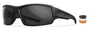 Wiley X CHBRC08XL Breach 2.5 XL Smoke Gray/Clear/Light Rust Lens/Matte Black Frame