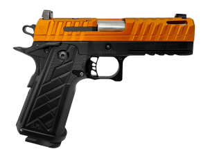 Live Free Armory HG8643-N Apollo 11 V2 Compact 9mm Luger 18+1 4.15" Stainless Barrel  Copper FX Cerakote Steel Optic Ready/Serrated Slide  Black Cerakote Steel Frame w/Beavertail & Picatinny Rail  Black Aluminum V2 Grip  RMSc Footprint