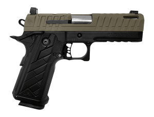 Live Free Armory HG8644-N Apollo 11 V2 Compact 9mm Luger 18+1 4.15" Stainless Barrel  Flat Dark Earth Cerakote Steel Optic Ready/Serrated Slide  Black Cerakote Steel Frame w/Beavertail & Picatinny Rail  Black Aluminum V2 Grip  RMSc Footprint