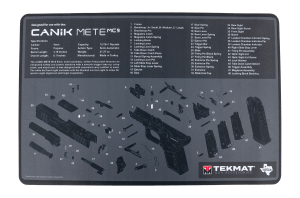 TekMat TEKR17CANIKMC9 Black/Gray Thermoplastic 11" x 17" Canik MC9 Parts Diagram Illustration