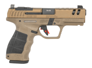 Sarsilmaz SAR9CG3BR10 SAR9 Gen3 Compact 9mm Luger 10+1 4.10" Black Barrel  Bronze Steel Optic Cut/Serrated Slide  Bronze Polymer Frame w/Picatinny Rail  Textured Grip  RMSc Footprint