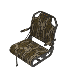 Walker's MUDMDSMOBL Marine Deluxe Seat Fishing/Outdoor Chair Mossy Oak Bottomland Flex-Tek/Steel