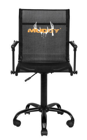 Walker's MUDRSC2 Swivel Roller Chair 360 Degree Swivel Black Flex-Tek/Steel