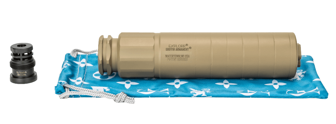 Griffin Armament GAET2FDE-W Explorr 5.56mm 1.50" Flat Dark Earth Stainless Steel