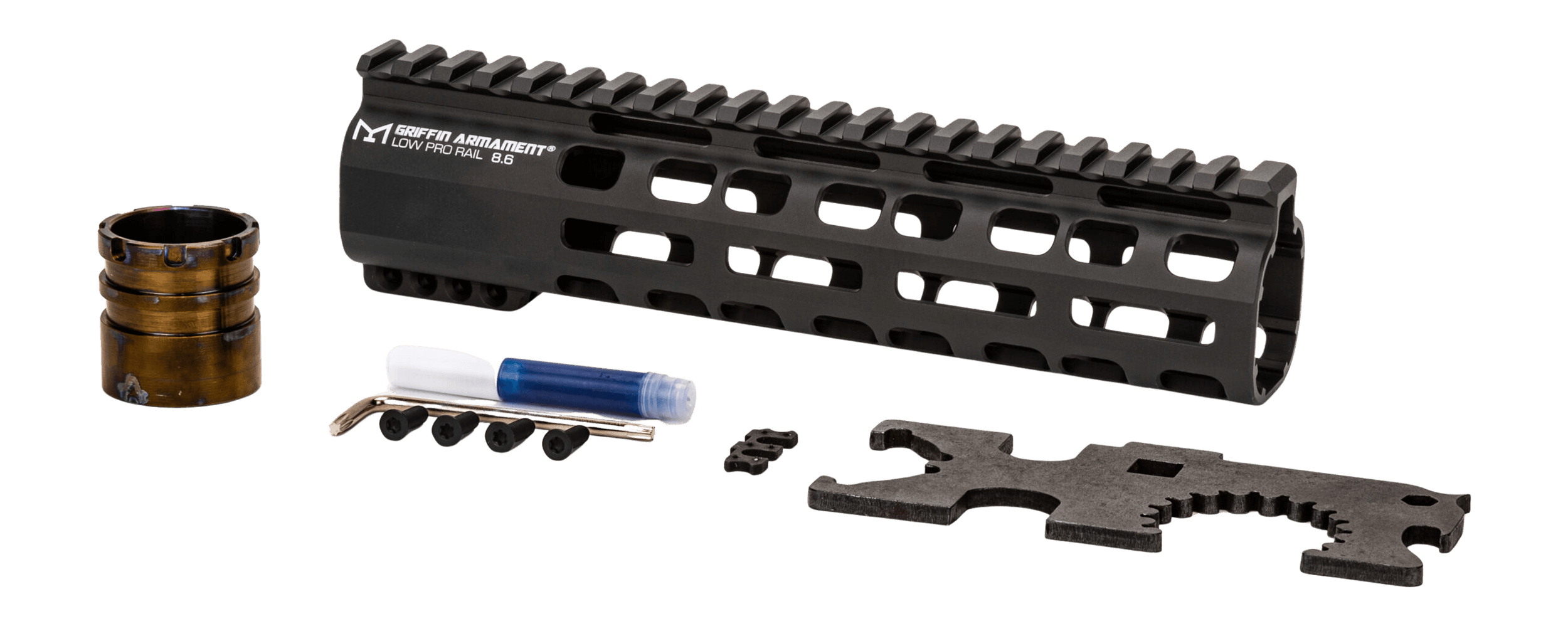 Griffin Armament LPR86 Low-Pro Black Anodized Aluminum 8.60" Long
