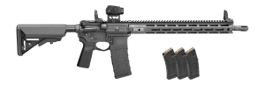 Springfield Armory STV916556BV2B5PAC SAINT Victor V2 Gear Pac 5.56 NATO 30+1 16" Black Melonite Barrel Black Hardcoat Anodized Aluminum Receiver w/Picatinny Rail M-LOK Handguard B5 Enhanced SOPMOD Black Polymer Stock B5 P Type 23 Grip