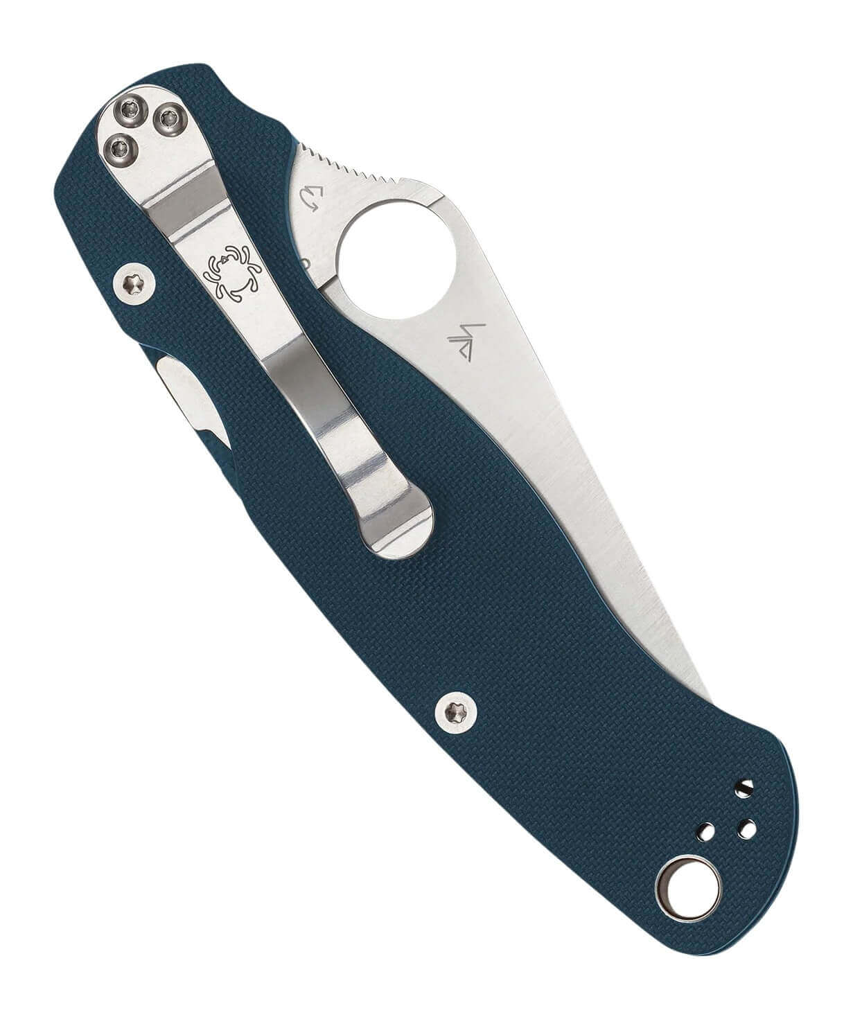 Spyderco C81GPCBL2 Para Military 2 3.45" Folding Plain CPM SPY27 SS Blade Cobalt Blue Textured G10 Handle - Image 2