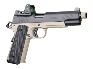 Ed Brown SFSOCM SOCOM Gen4 45 ACP 8+1 5" Black Nitride Threaded Barrel Black Gen4 Serrated w/Optic Slide Flat Dark Earth Steel Frame w/Accessory Rail VZ Alien Grip Trijicon RMR 3.25 MOA Red Dot Sight