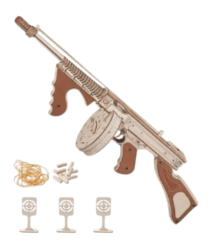 Caliber Gourmet CBGPZ6 Wood Puzzle Tommy Gun