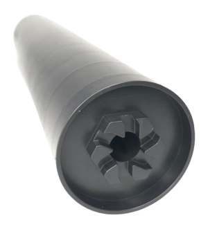 FPM Gunworks Silencers DACH30TIBLK Dirty Dachshund 30 Cal 1.60" Black Titanium 1.375"x24