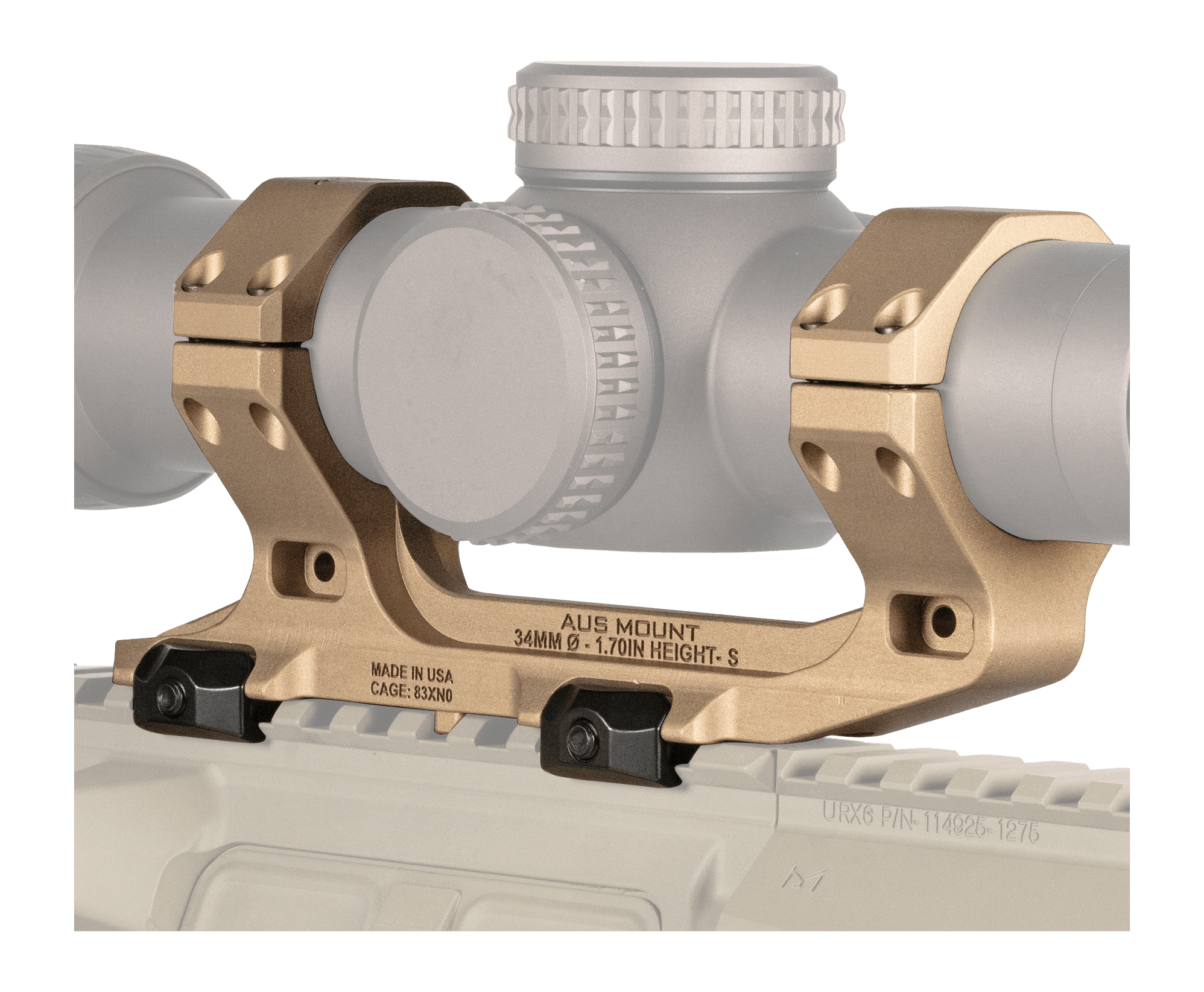 Reptilia LLC 100241 AUS Flat Dark Earth Aluminum 34mm Tube
