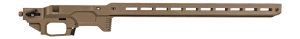Mdt Sporting Goods Inc 107170FDE ACC Elite Chassis Base Flat Dark Earth Aluminum Fits Savage Short Action 27" OAL Right Hand