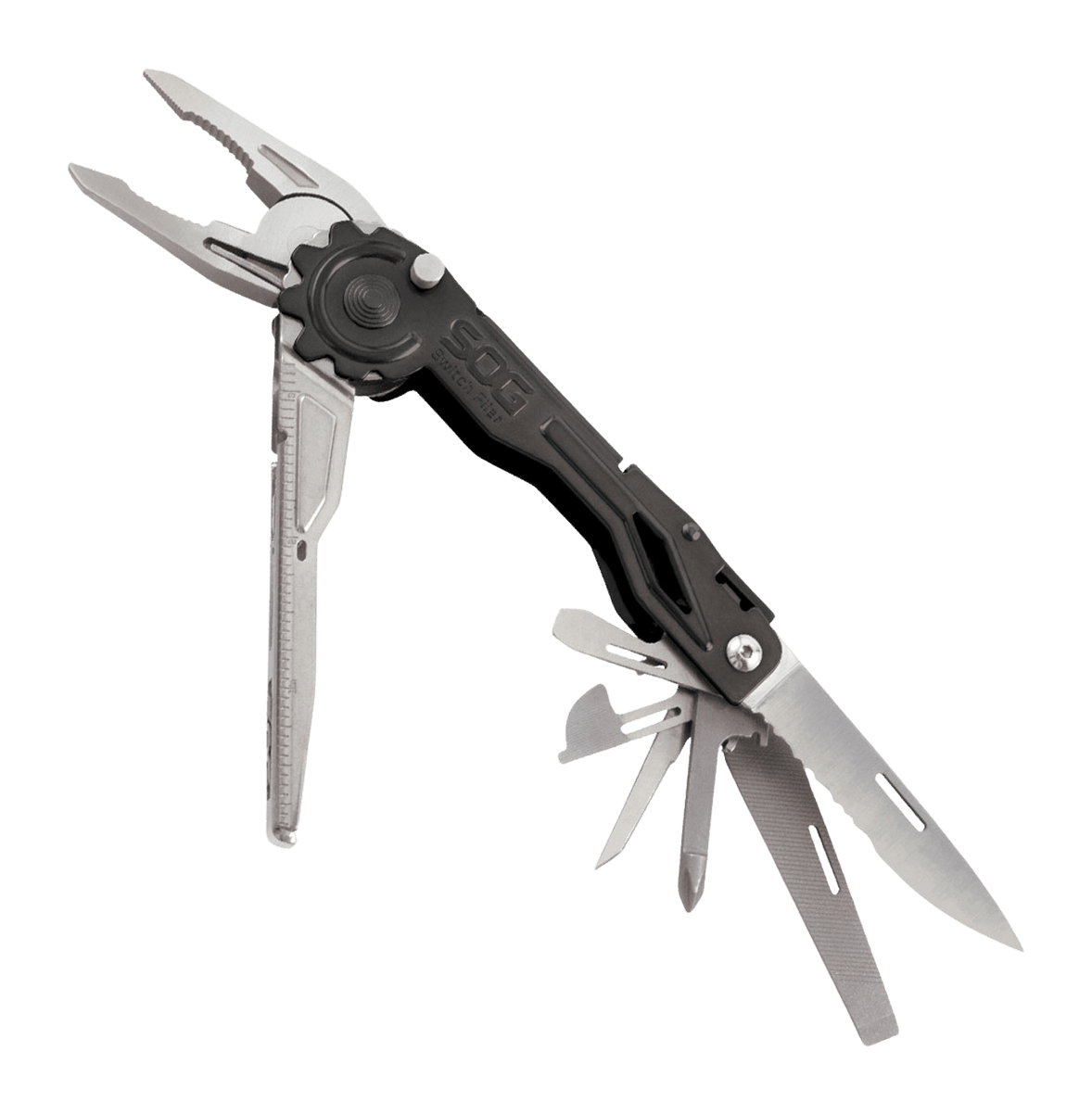 S.O.G SOGSWP1001CP SwitchPlier 2.0 Black/Silver 420 Stainless Steel 6.10" Long