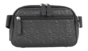 GTM GTM-117/RSE BLACK WAITSPACK CROSSBODY-LAMB