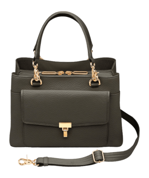 GTM GTM-32/PB BLACK LARGE SATCHEL CROSSBODY-COW