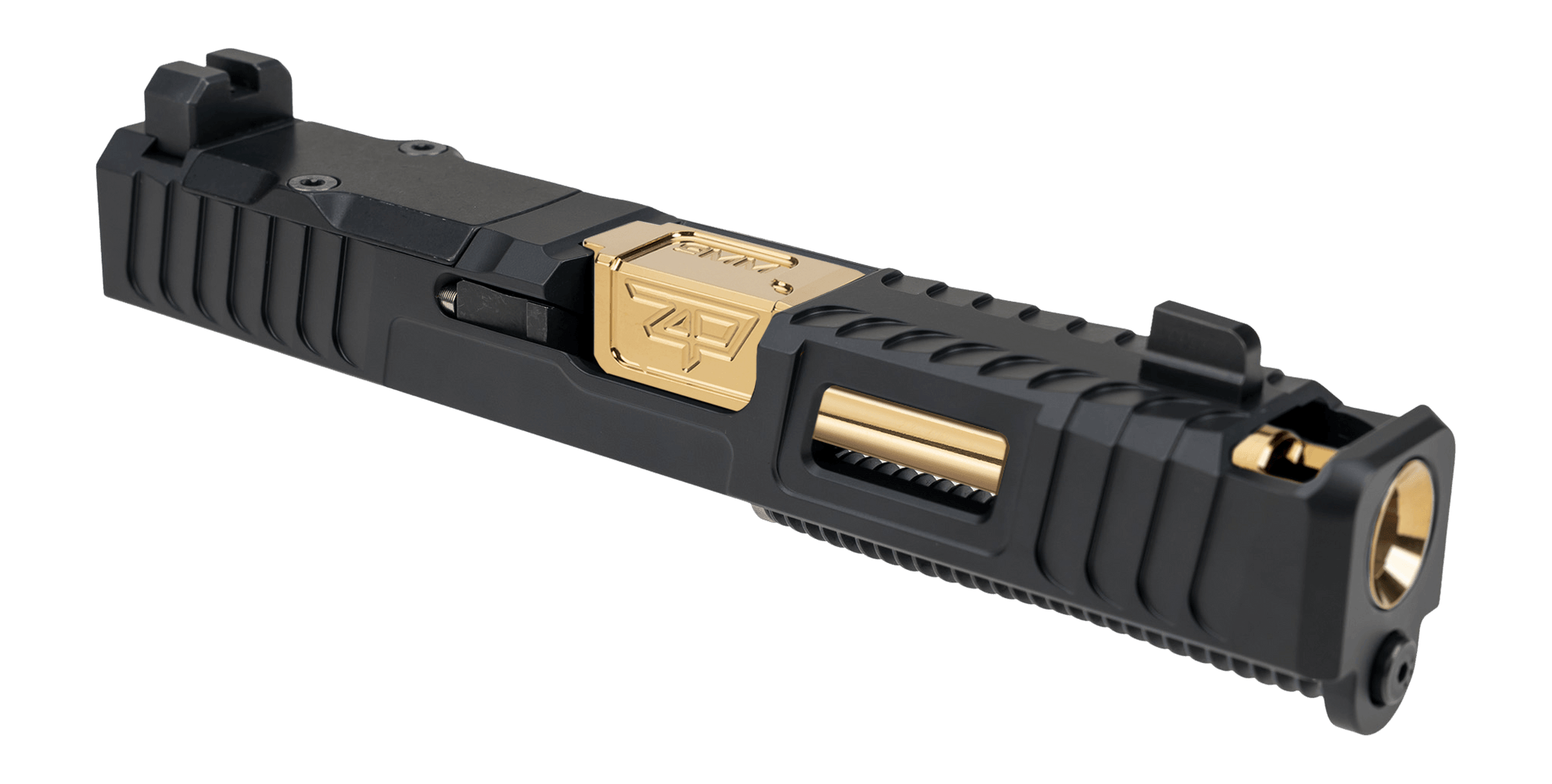 Zaffiri Precision CUG19G3IBSRMRBLKCPGLDB Complete Upper Integrated Blowhole System Fits Glock 19 Gen3 Armor Black/Stainless Steel RMR Cuts Slide