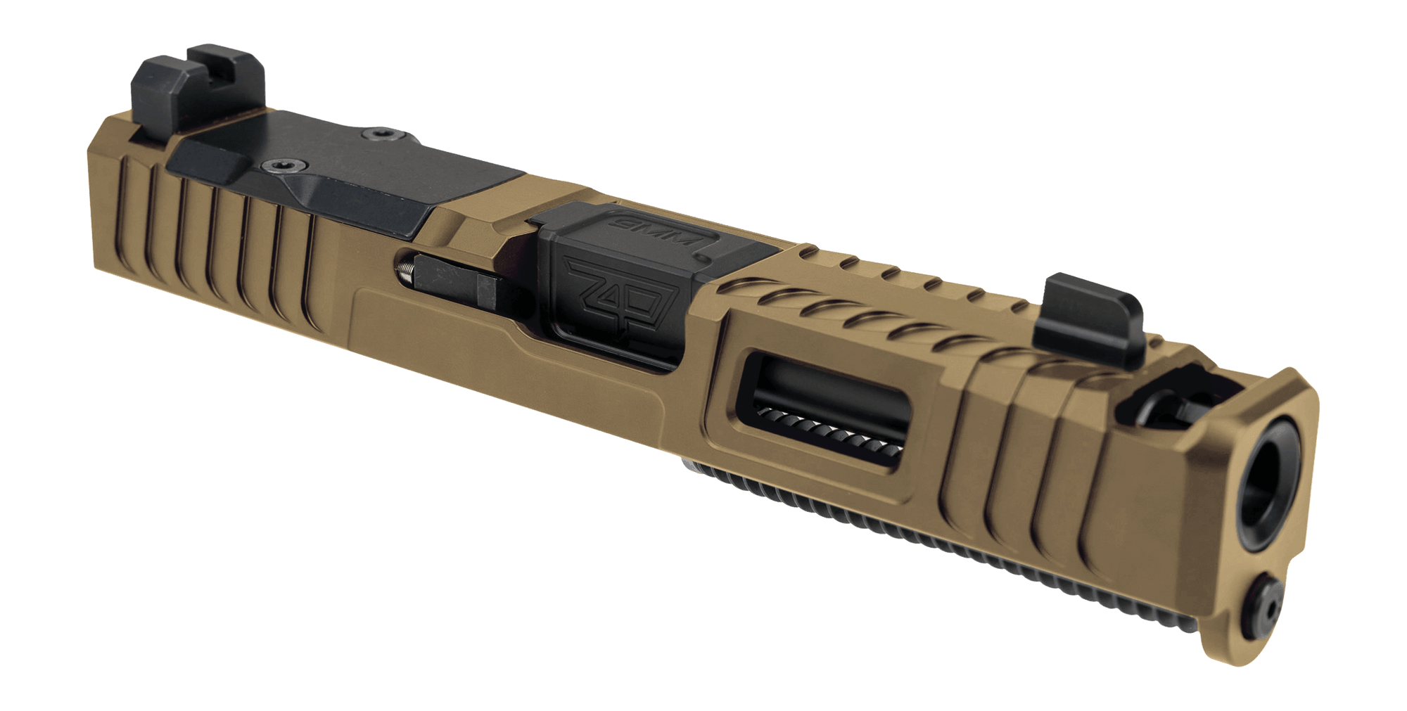 Zaffiri Precision CUG19G3IBSRMRFDECPBNBL Complete Upper Integrated Blowhole System Fits Glock 19 Gen3 Flat Dark Earth/Stainless Steel RMR Cuts Slide
